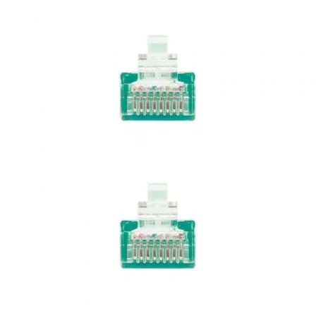 Nanocable Cable de Red Latiguillo RJ45 UTP CAT.6 AWG24 Verde 25cm